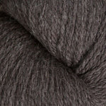 Close-up of dark brown yarn texture