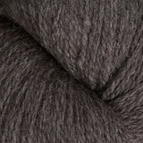 Close-up of dark brown yarn texture