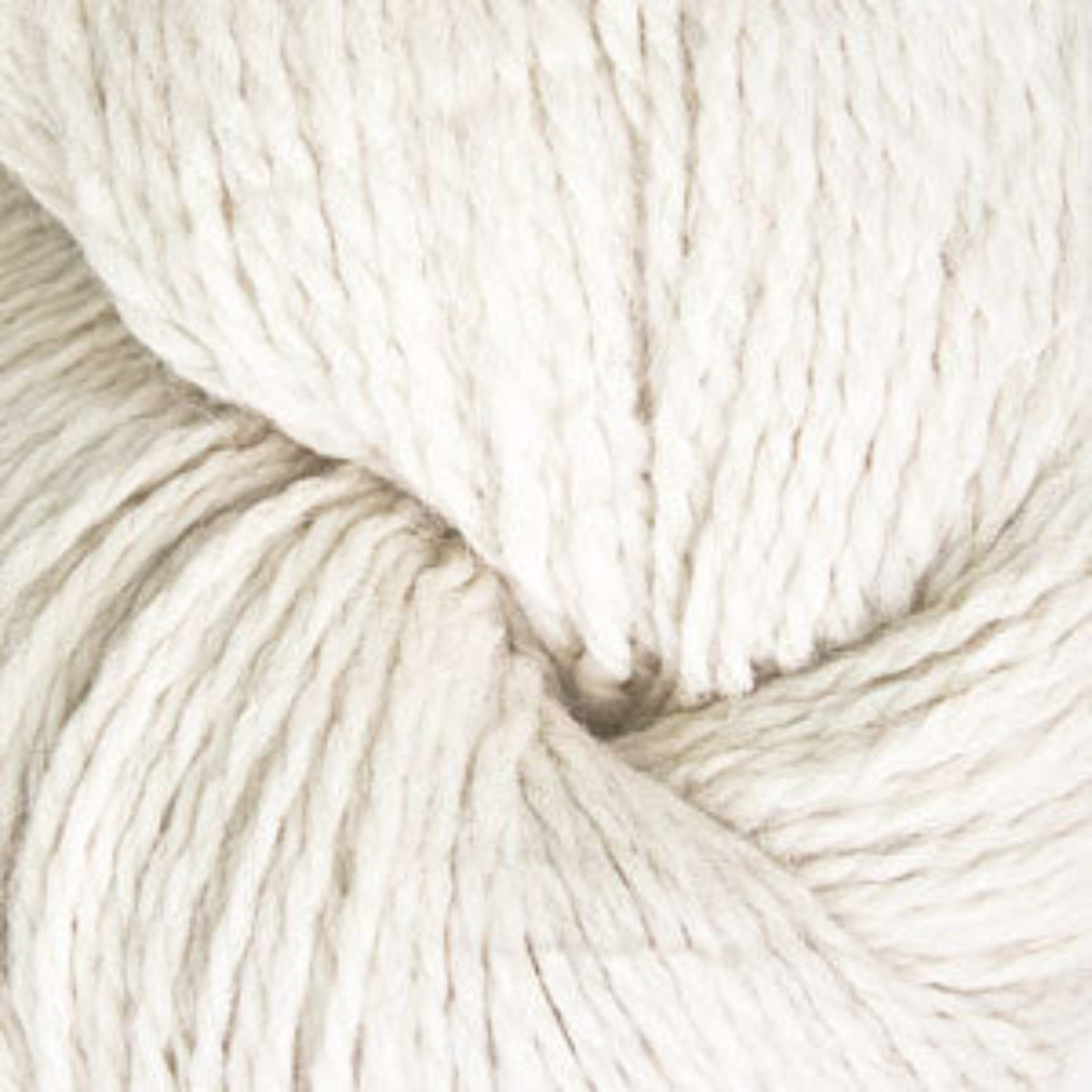 Close-up of a ball of white yarn
