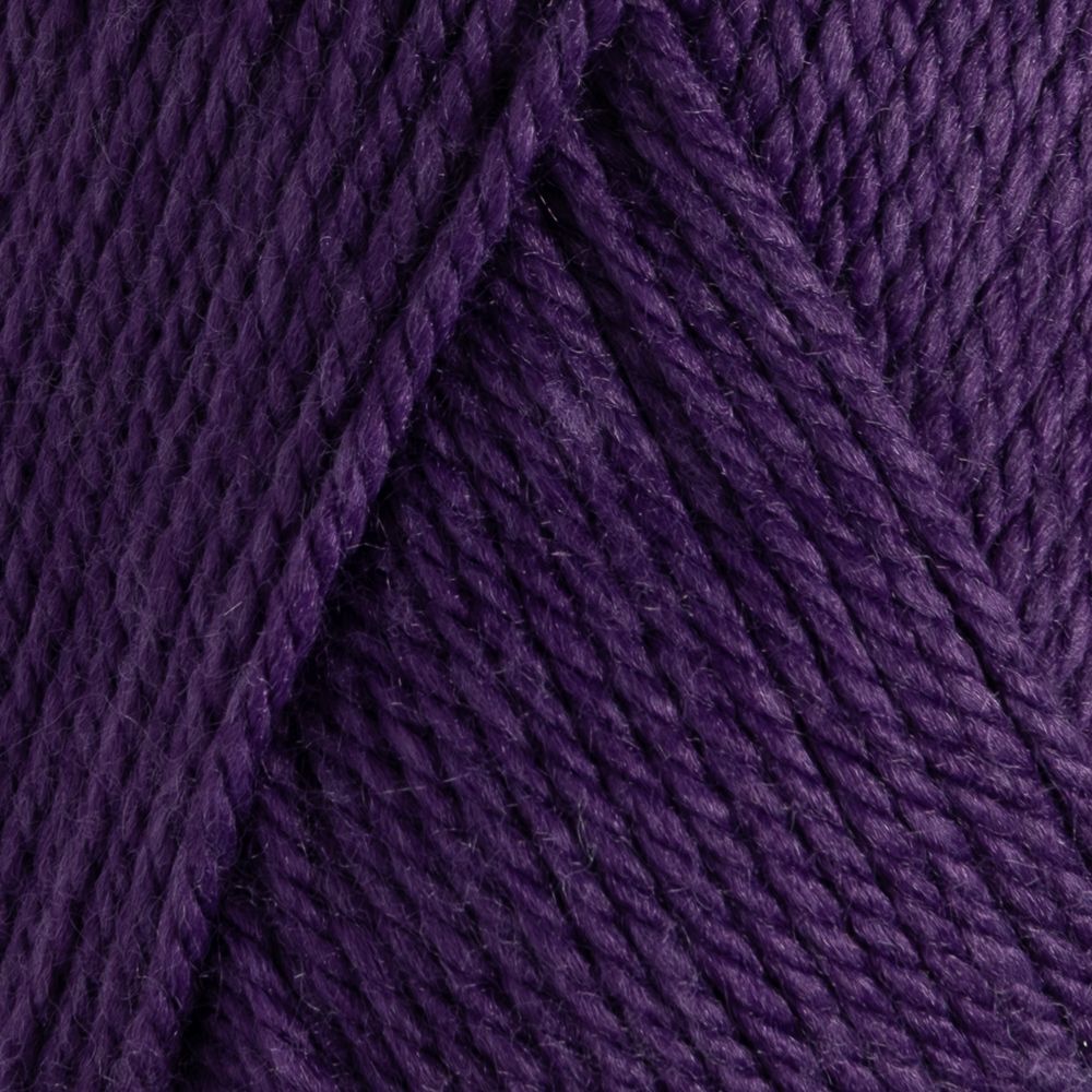 Close-up of purple yarn with a textured pattern
