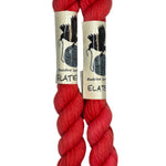 Mini Skeins of Hand Dyed yarn in the color orange