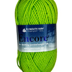 Lime colored skein of yarn