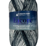 White, Grey, Black skein of yarn 