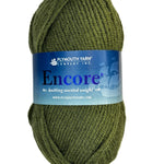Pesto green skein of yarn
