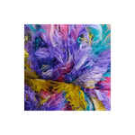 Euro Yarns Boa color purple blue and yellow