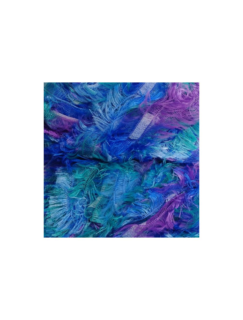 Euro Yarns Boa color blue and purple