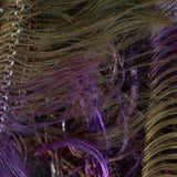 Euro Yarns Boa color tan and purple