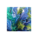 Euro Yarns Boa color blue teal and green