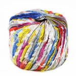 Euro Yarns Xanadu yarn color white, yellow, blue, red