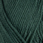 Close-up of dark green yarn with a textured pattern