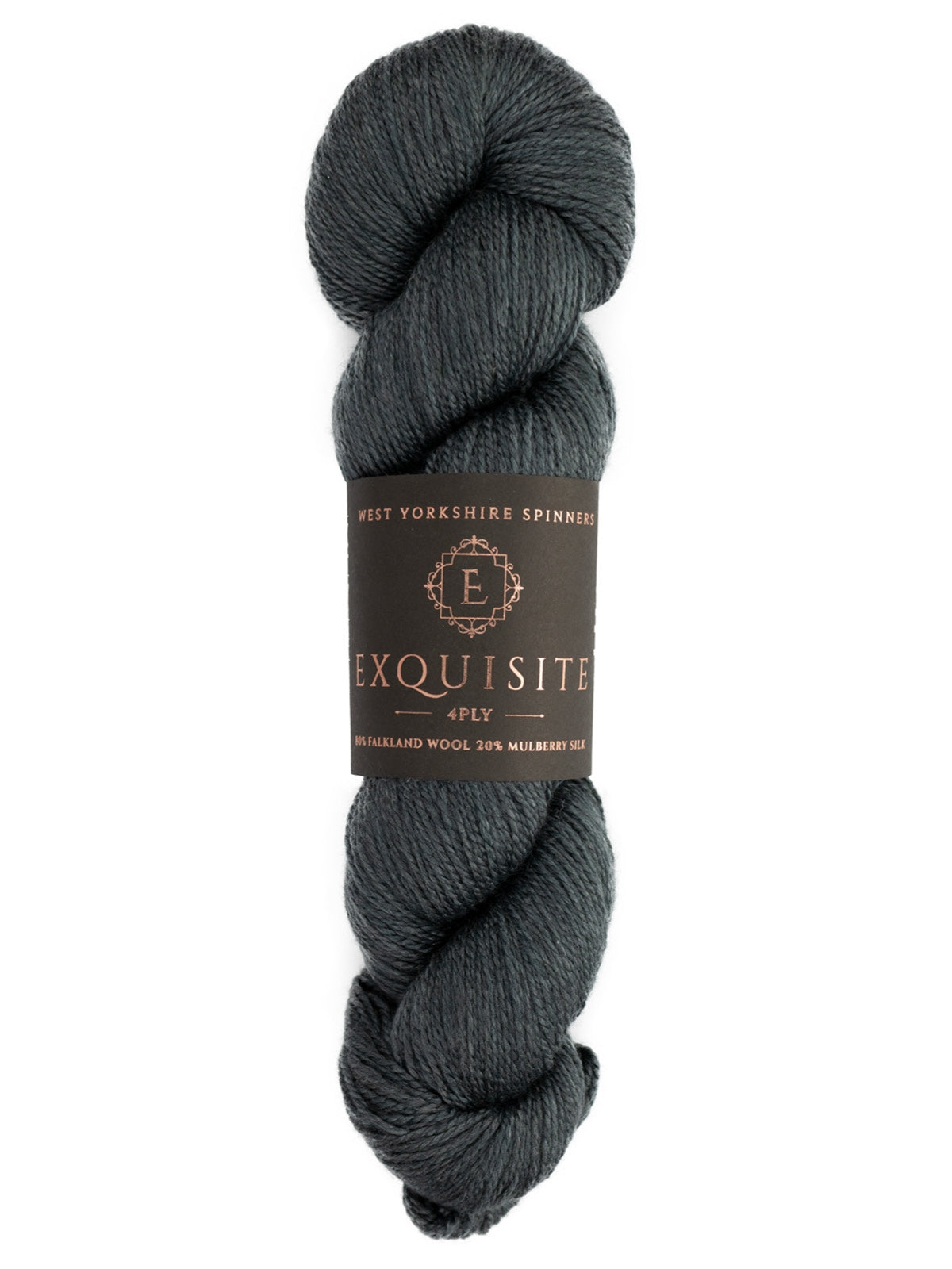 West Yorkshire Spinners Exquiste 4 ply Fingering yarn color dark gray