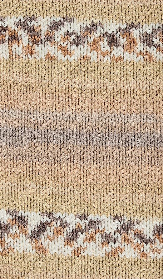 A brown swatch of Hayfield Blossom Chunky yarn
