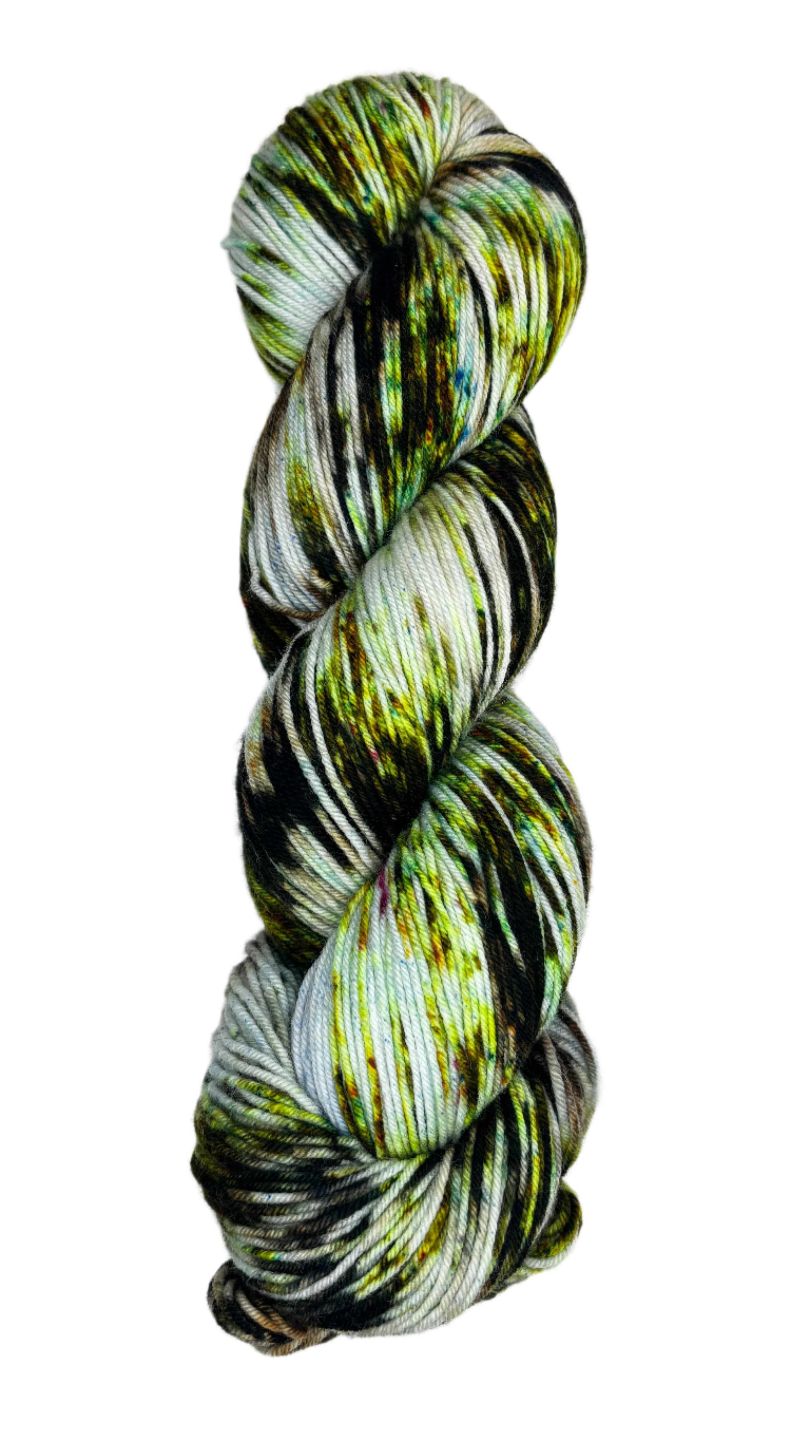 multi-colored skein of yarn 