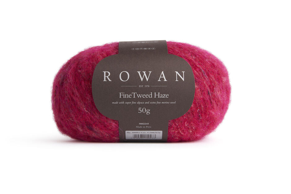Rowan Fine Tweed Haze yarn color red