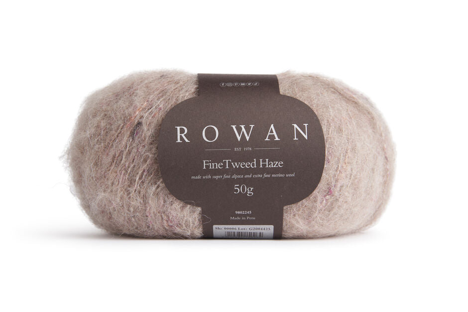 Rowan Fine Tweed Haze yarn color tan