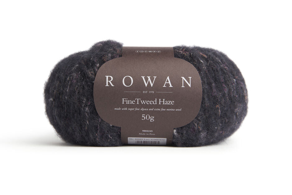 Rowan Fine Tweed Haze yarn color black