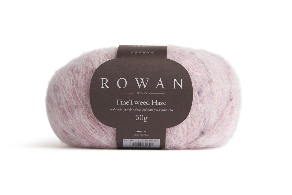 Rowan Fine Tweed Haze yarn color light pink