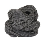 Charcoal Grey Skein of Fingering Weight Wool yarn 