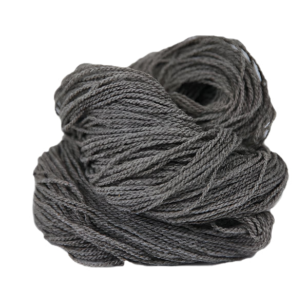 Charcoal Grey Skein of Fingering Weight Wool yarn 