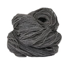 Charcoal Grey Skein of Fingering Weight Wool yarn 