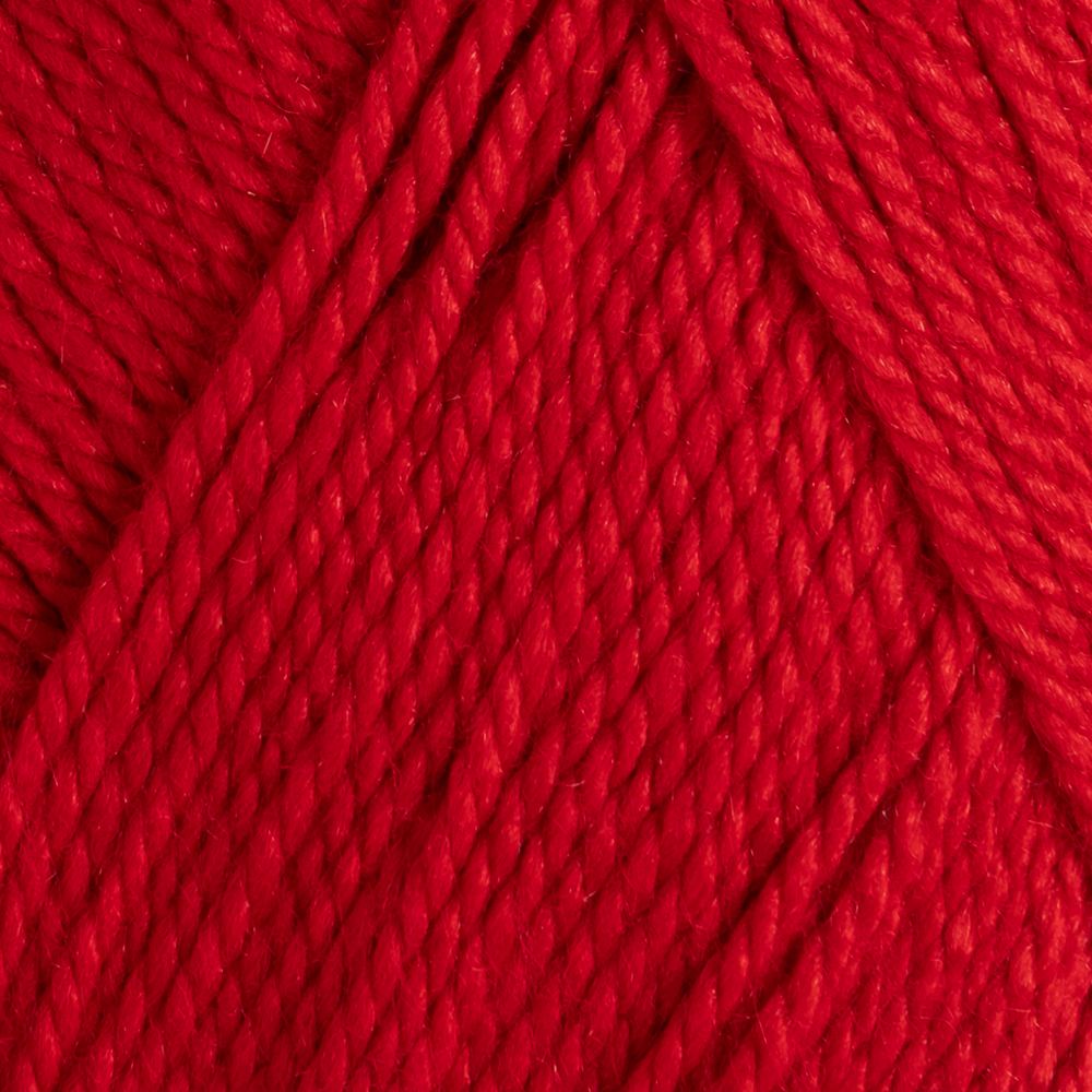 Close-up of red yarn with a textured pattern