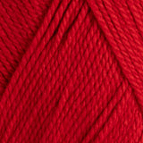 Close-up of red yarn with a textured pattern