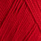 Close-up of red yarn with a textured pattern