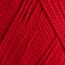 Close-up of red yarn with a textured pattern