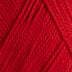 Close-up of red yarn with a textured pattern