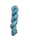 Skein of hand dyed BFL Tweed Yarn color sky blue
