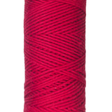 Garnet Red skein of cotton yarn
