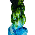 multi-colored skein of yarn 