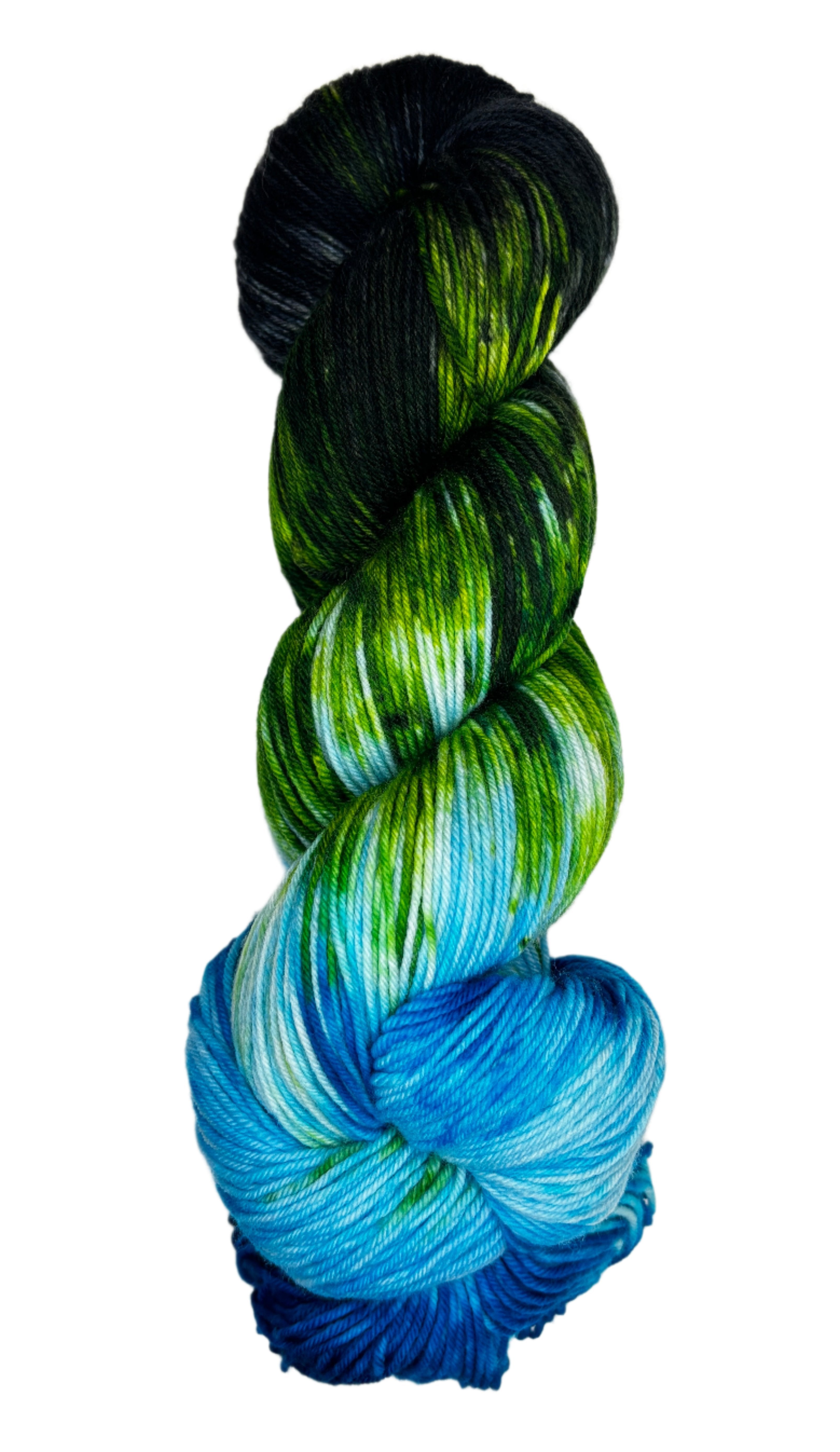 multi-colored skein of yarn 