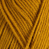 Close-up of a ball of mustard yellow yarn