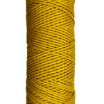 Golden yellow skein of cotton yarn