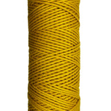 Golden yellow skein of cotton yarn