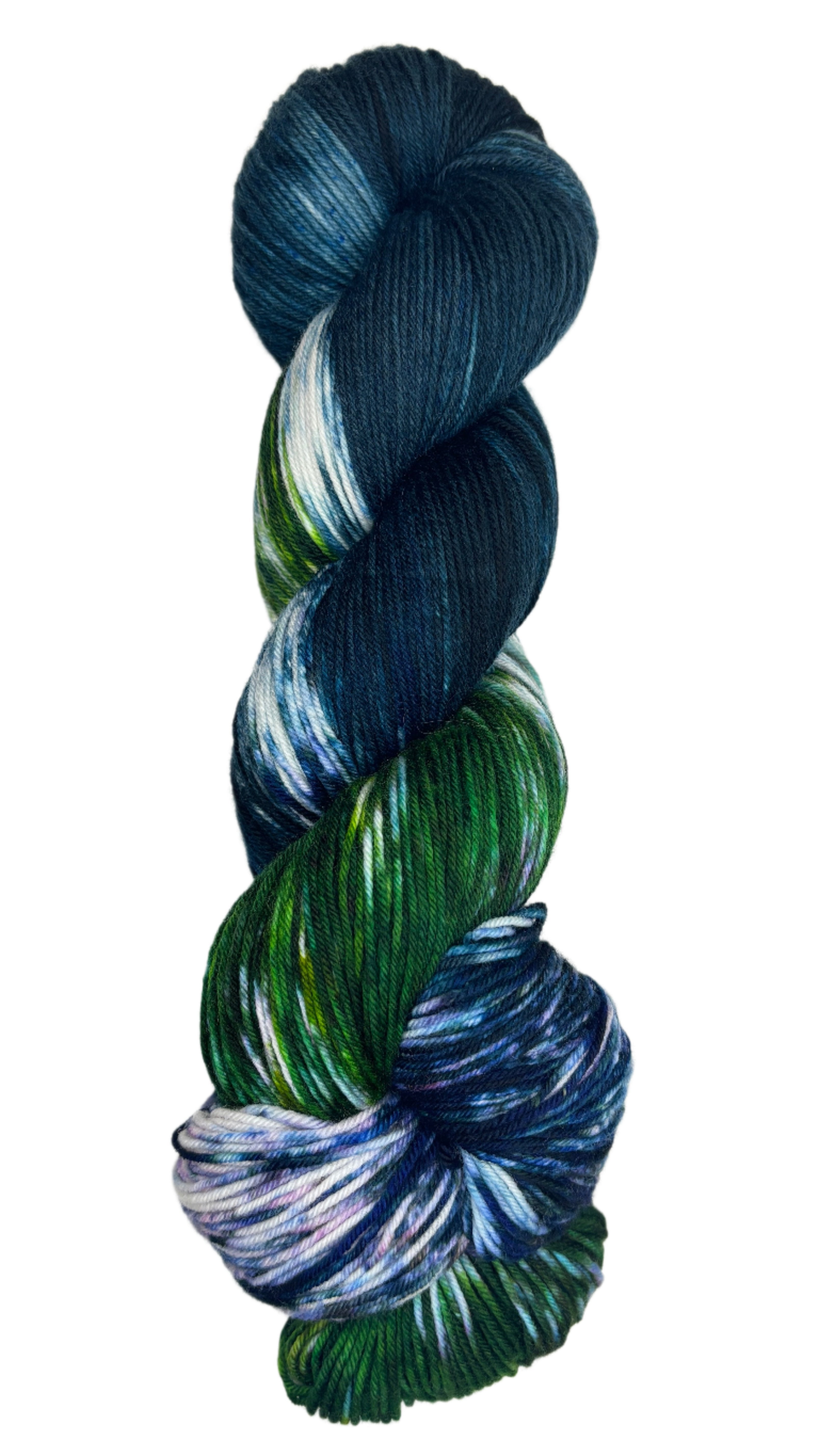 multi-colored skein of yarn 