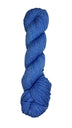 A skein of Mountain Meadow Wool Yarn in the color sky blue