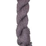 A skein of yarn in a dark berry color 