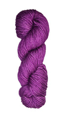 Skein of Malabrigo Rios yarn in the color purple