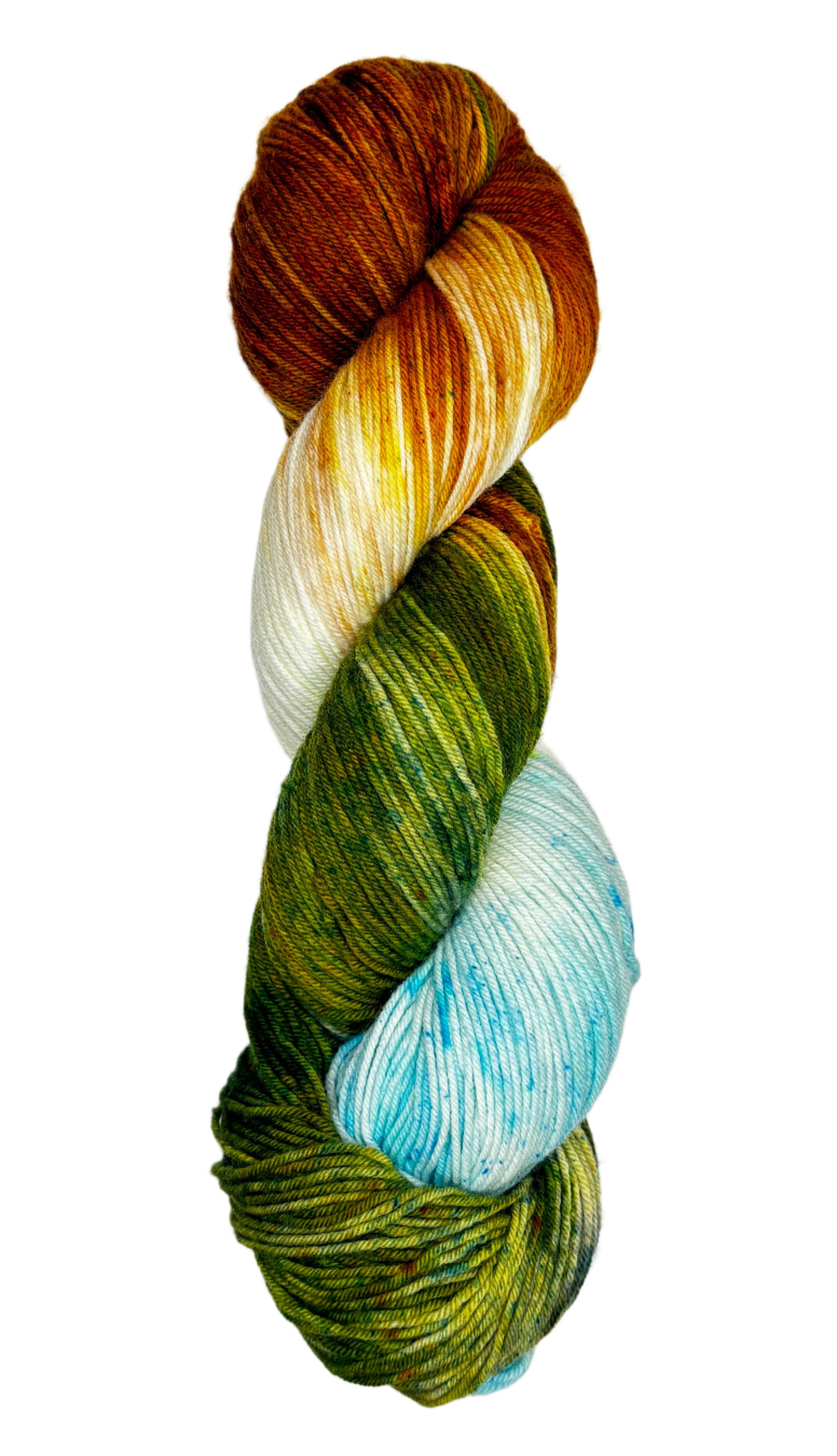 multi-colored skein of yarn 