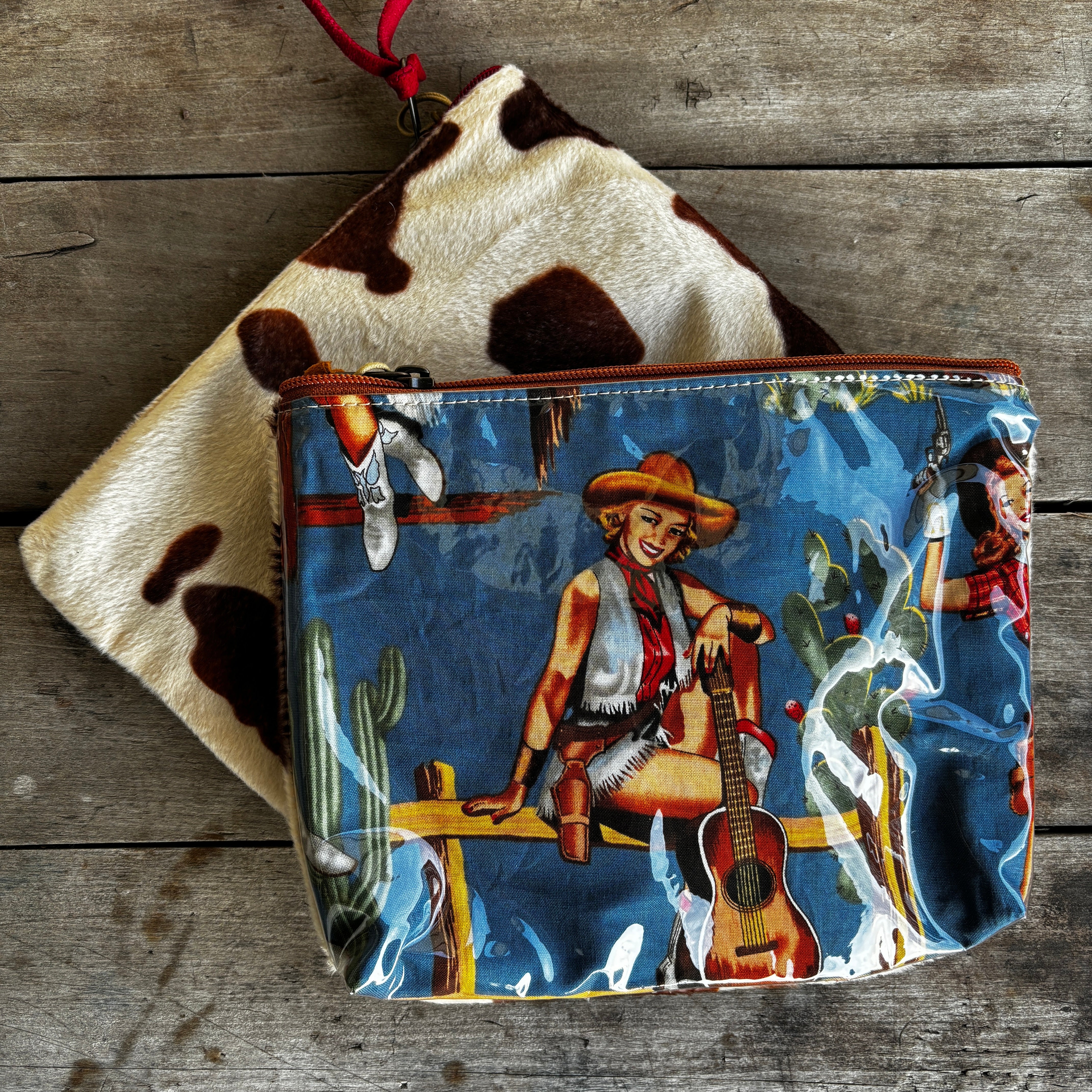 Atenti Western Themed Accessories Pouch-11