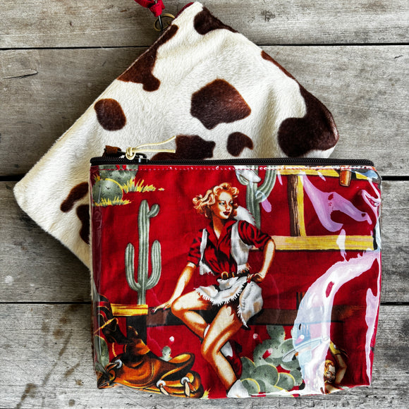 Atenti Western Themed Accessories Pouch
