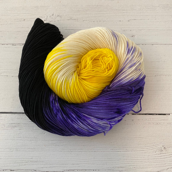 Happy Pride Month Yarn from Knitted Wit and Cowgirl Yarn