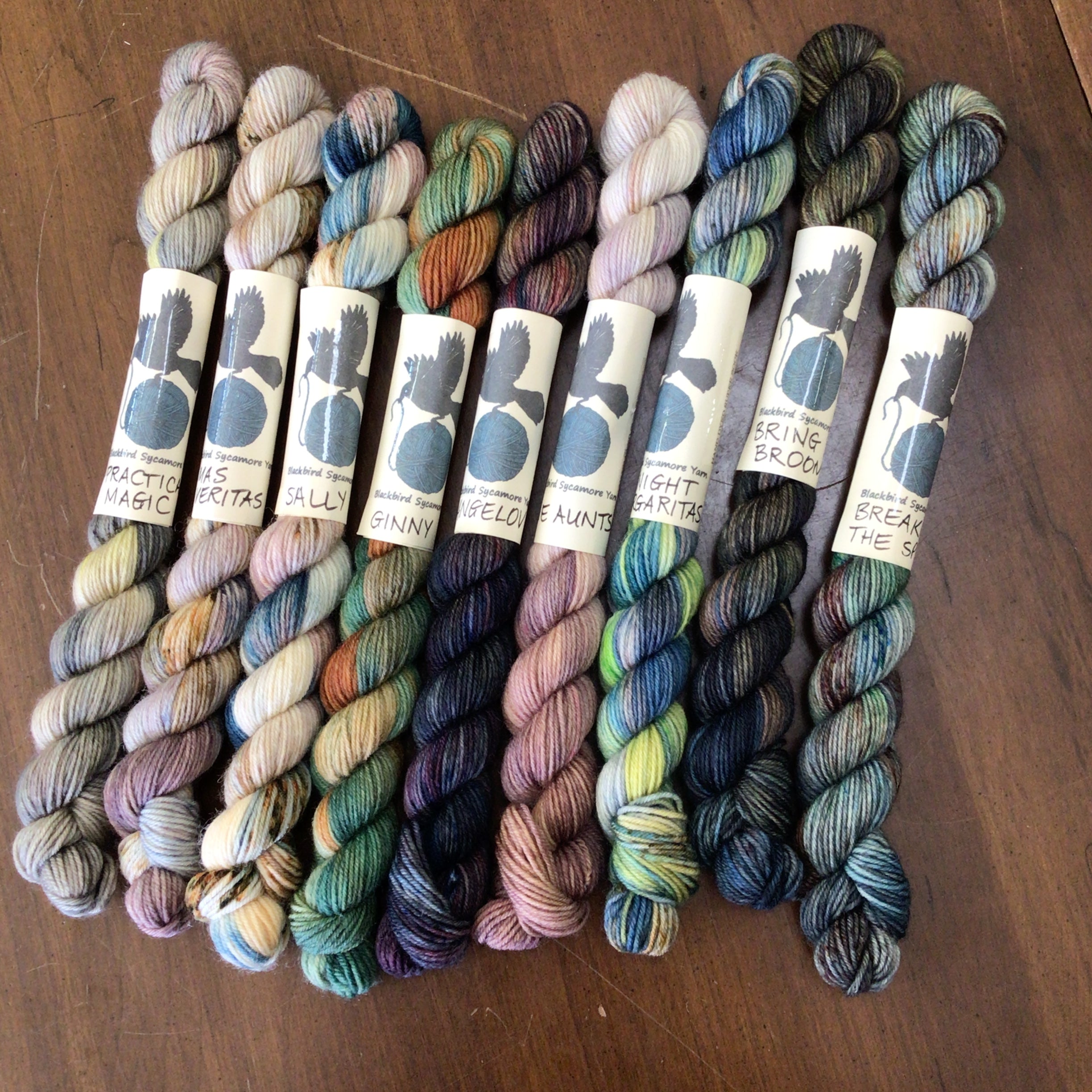 Blackbird Sycamore Mini Fingering Skein Sets