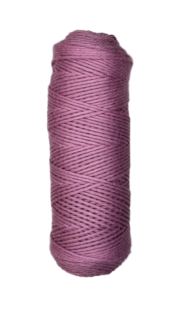 Skein of Coastal Cotton Yarn in the color mauve