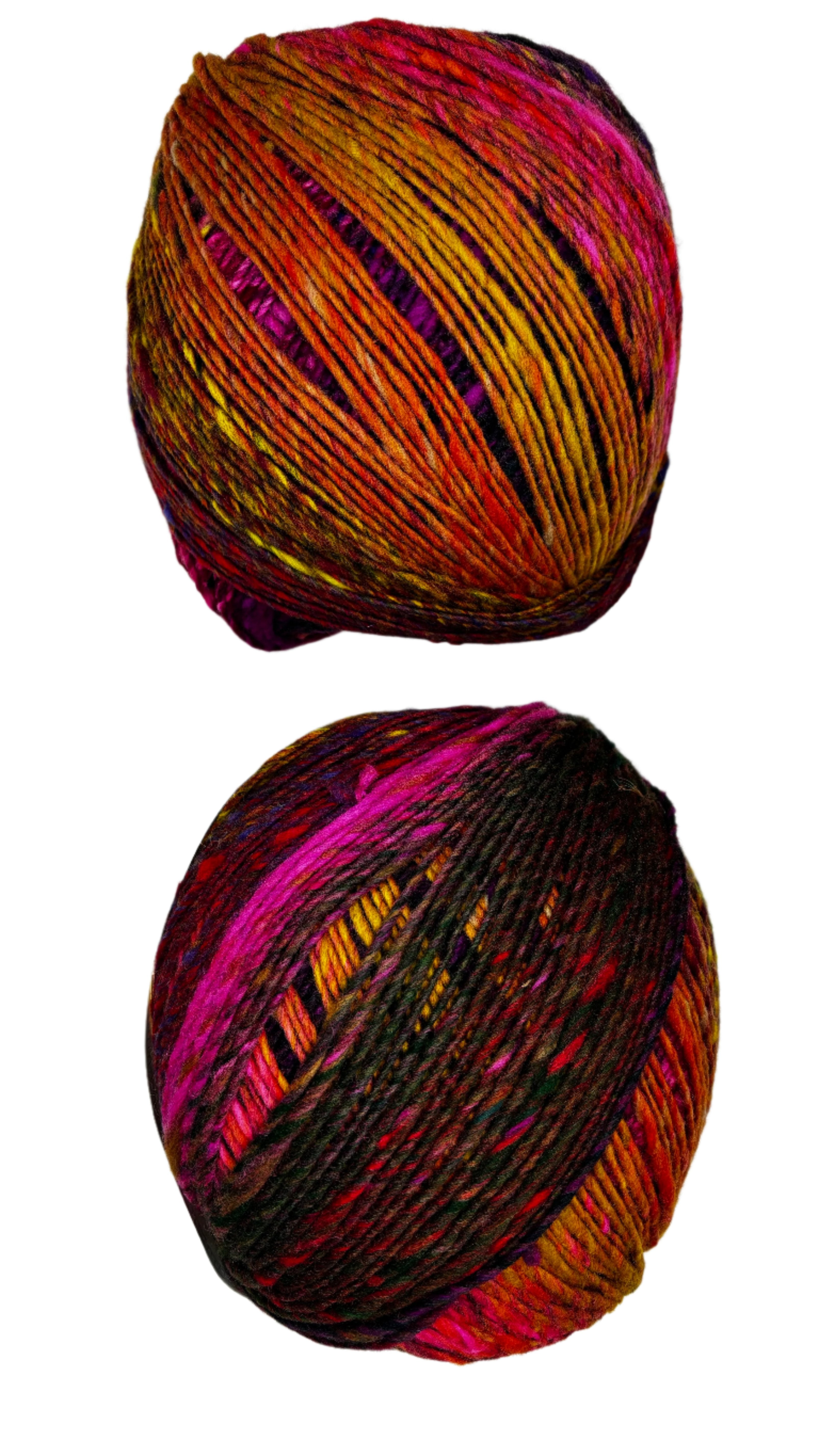 Multi color ball of yarn