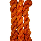 Autumn orange mini skein