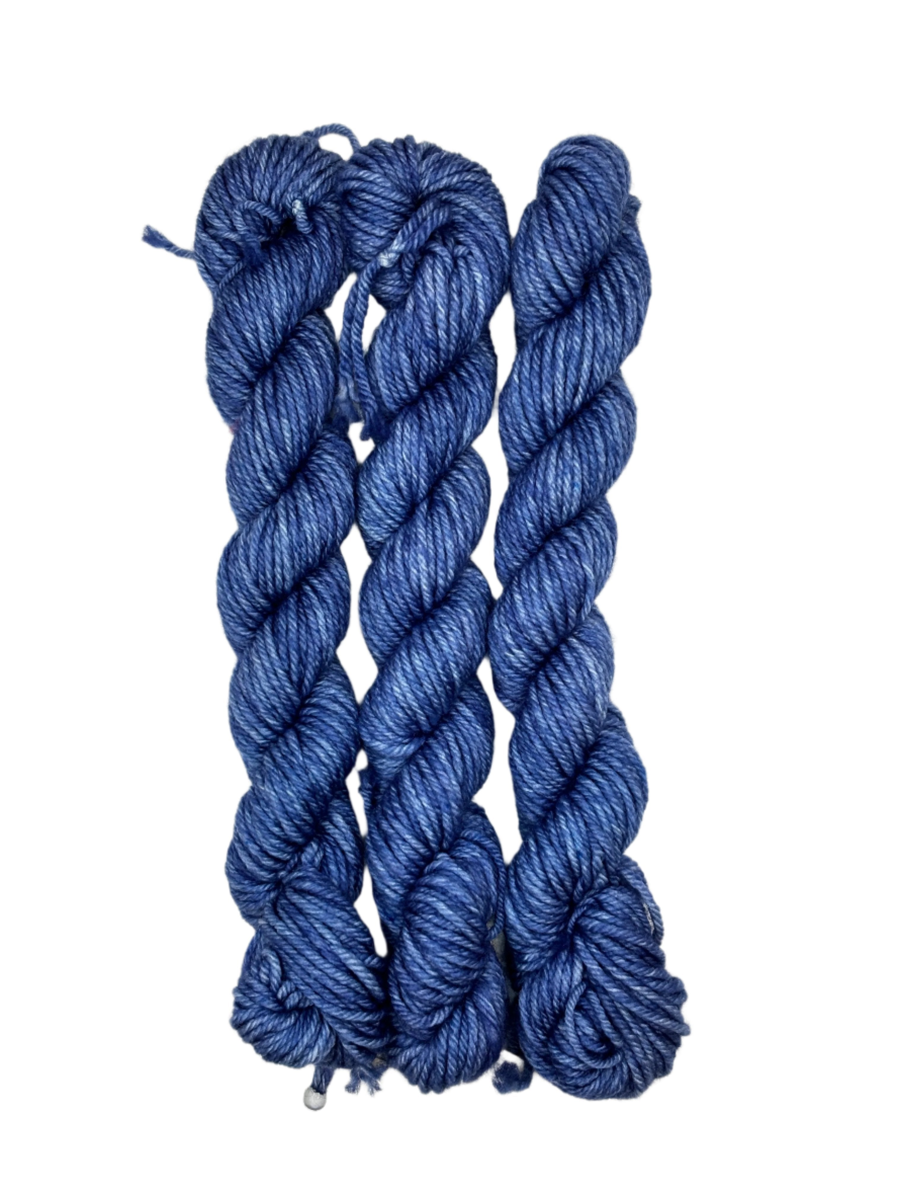 Denim blue mini skein