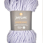 Skein of Jody Long Andeamo Yarn color light blue
